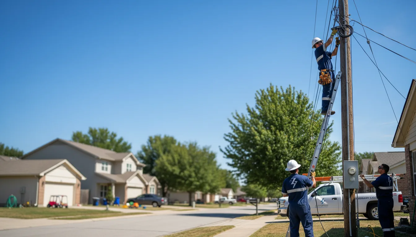 Residential electrician providing installation services in Burna, KY